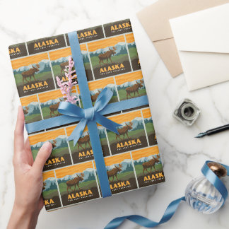 Alaska | Frontier Moose Wrapping Paper