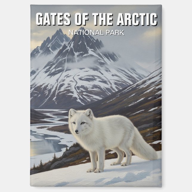 Alaska Gates of the Arctic National Park  Magnet (Front)