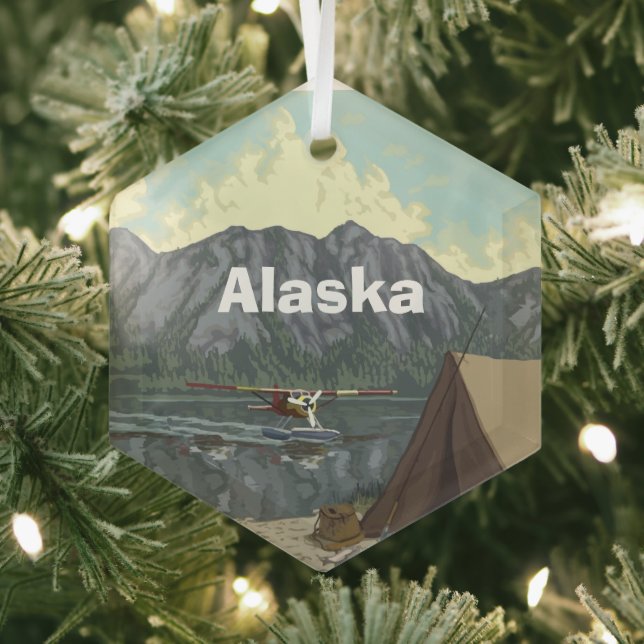 Alaska Glass Tree Decoration (Insitu)