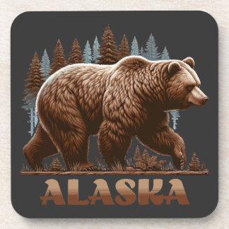 Alaska Grizzly Bear Coaster