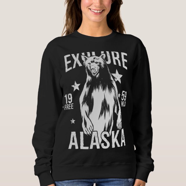 Alaska Grizzly Bear Sweatshirt (Front)