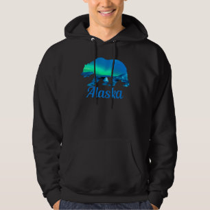 Alaska Grizzly Polar Bear Nature Winter Hoodie