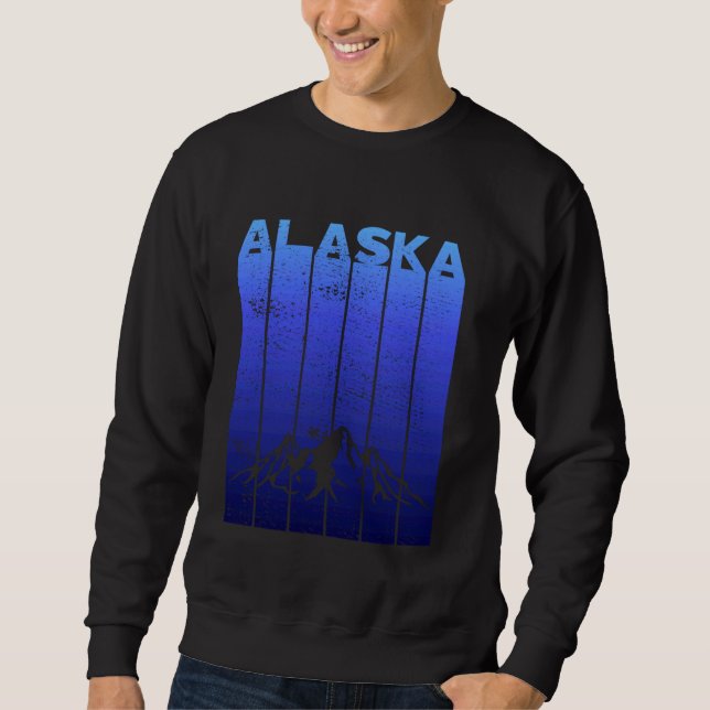 Alaska Hiking Mountain Adventure Calls Sweatshirt (Front)