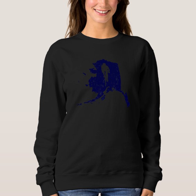 Alaska Home State Bike Cycling And Triathlon     5 Sweatshirt (Front)
