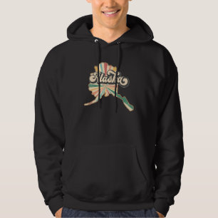 Alaska Home State Trip US Vintage Retro Country Pa Hoodie