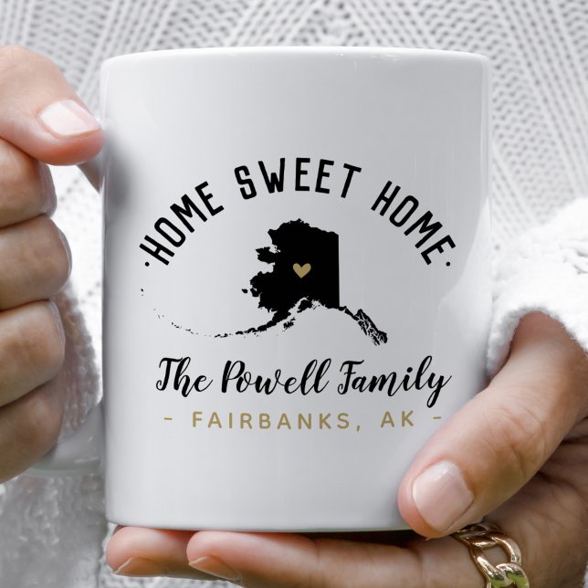 Alaska Home Sweet Home Family Monogram Mug (Creator Uploaded)