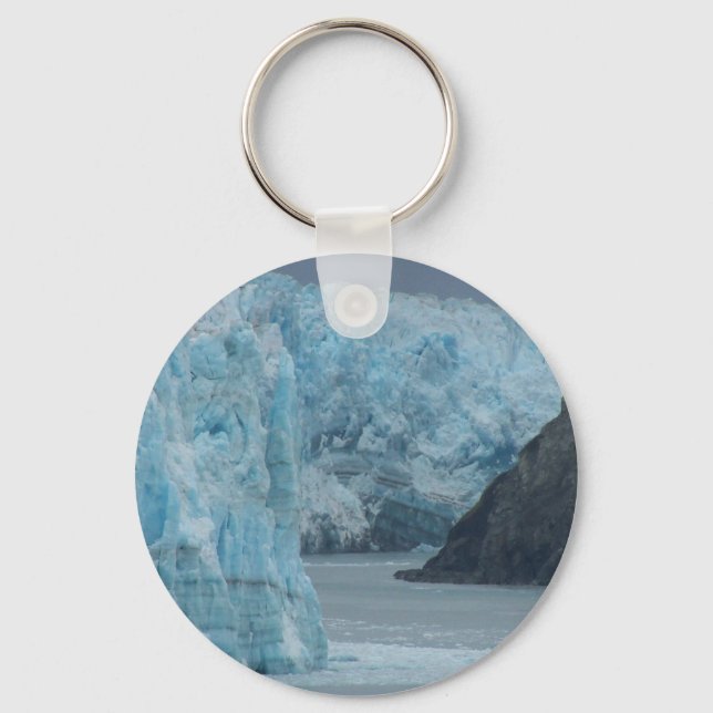 Alaska Hubbard Glacier Keychain (Front)