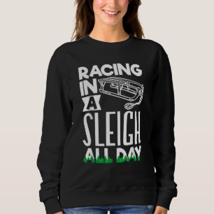 Alaska husky sled dog racing and mushing 14 sweatshirt