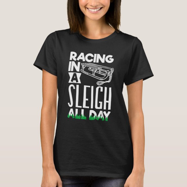 Alaska husky sled dog racing and mushing 14 T-Shirt (Front)