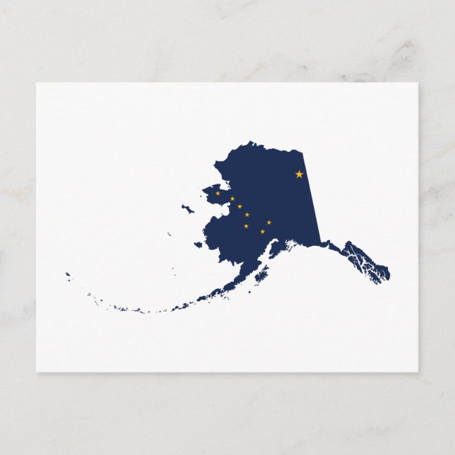Alaska in Blue and Gold Postcard (Front)