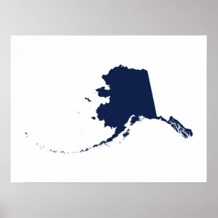 Alaska in Blue Poster