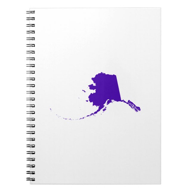 Alaska in Purple Spiral Notebook (Front)