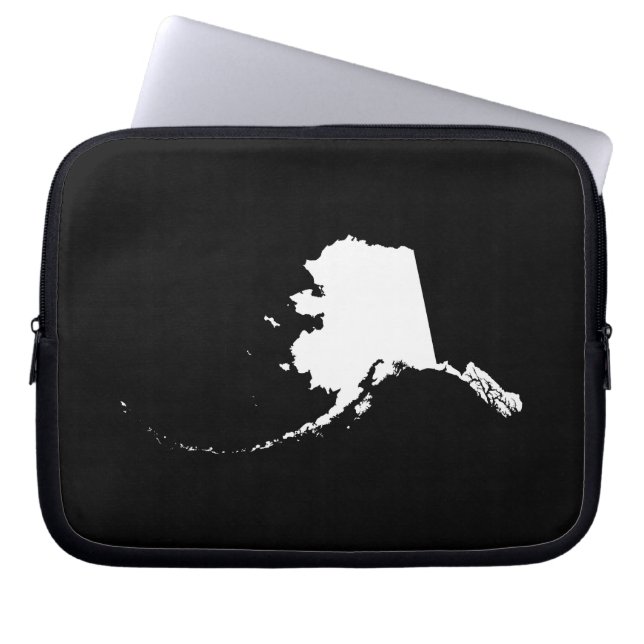 Alaska in White Laptop Sleeve (Front)
