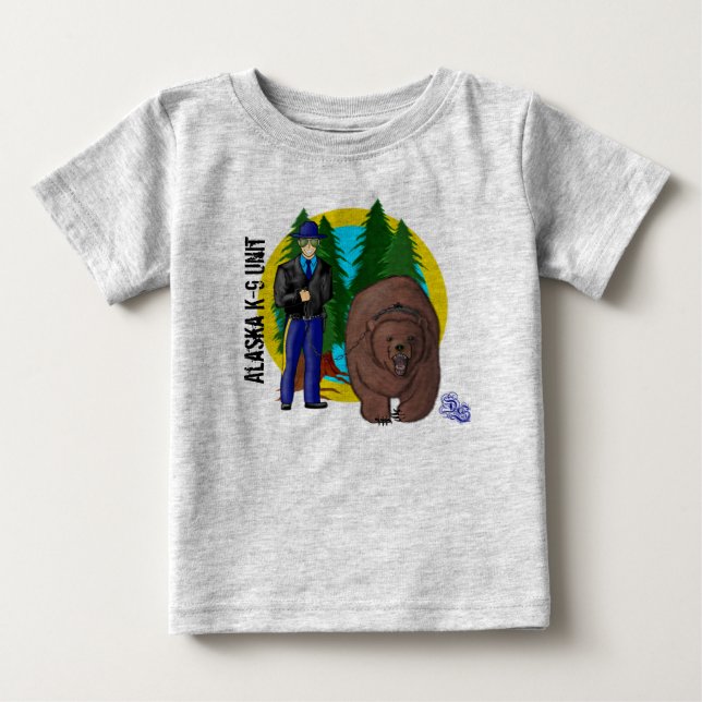Alaska K-9 Unit Baby T-Shirt (Front)
