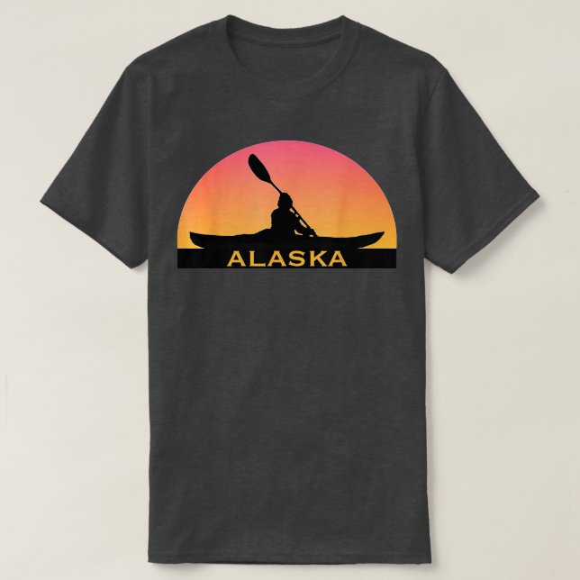 ALASKA Kayak Souvenir  I Love Kayaking  T-Shirt (Design Front)