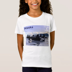 Alaska Killer Whales Stamp T-Shirt