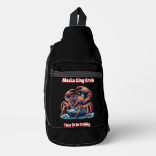 Alaska King Crab Time To Be Crabby Sling Bag