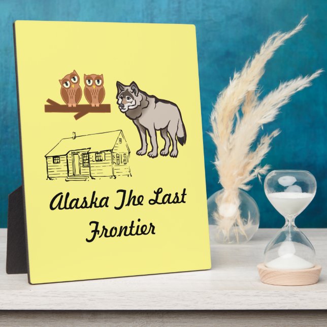 Alaska Last Frontier Plaque (Side)