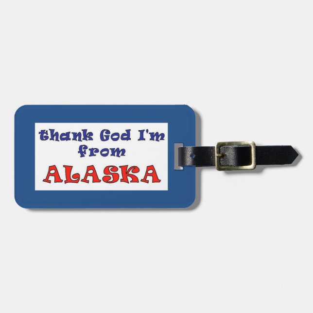 Alaska Luggage Tag (Front Horizontal)