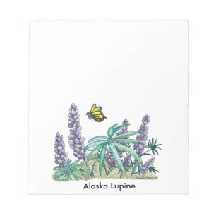 Alaska Lupine Watercolor 40 Pg. Notepad