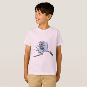 Alaska Map and Facts T-Shirt