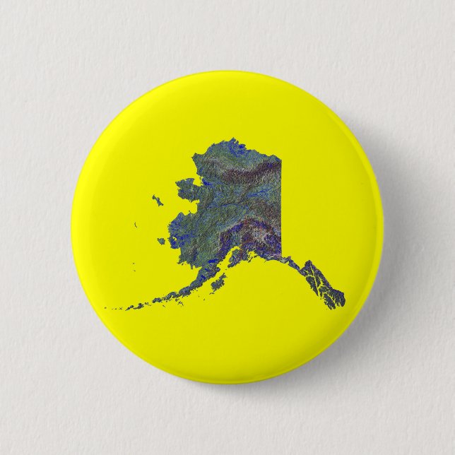 Alaska Map Button (Front)