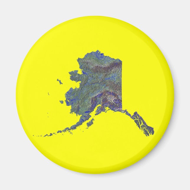 Alaska Map Magnet (Front)