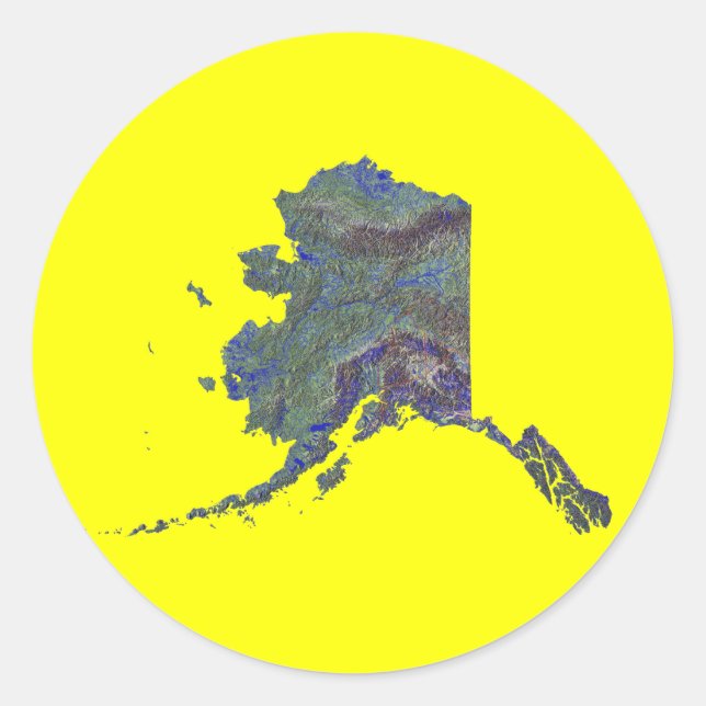 Alaska Map Sticker (Front)