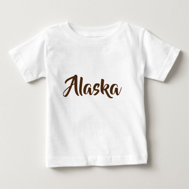 Alaska Monogram Baby T-Shirt (Front)