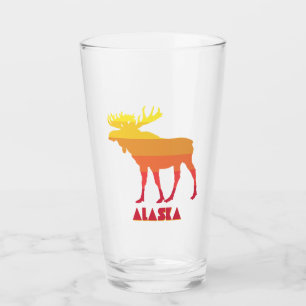 Alaska Moose Glass