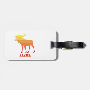 Alaska Moose Luggage Tag