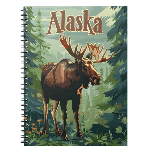 Alaska Moose Notebook (Front)