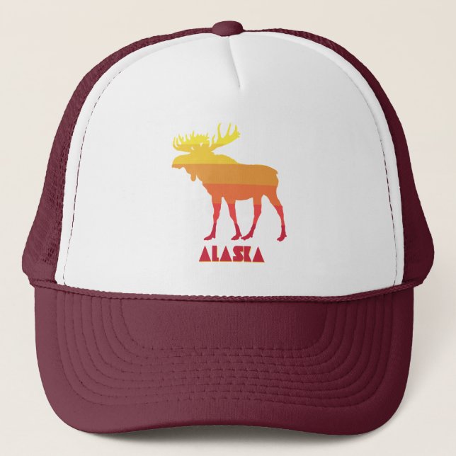 Alaska Moose Trucker Hat (Front)