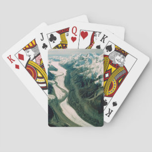 Alaska Mountain Range-Aerial View Playing Cards