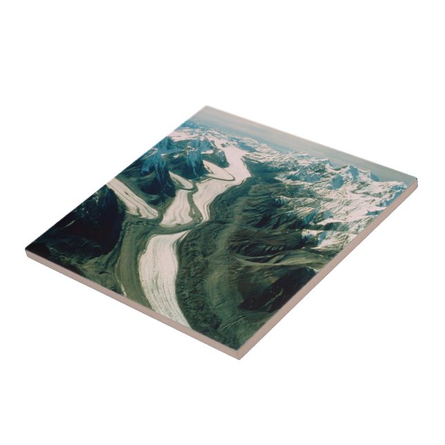 Alaska Mountain Range-Aerial View Tile (Side)