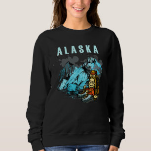 Alaska Mountains and Hikers Tourism vacation outfi Sweatshirt