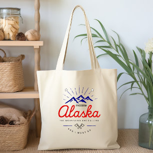 Alaska Mountains are Calling I Must Go Light-Colou Tote Bag