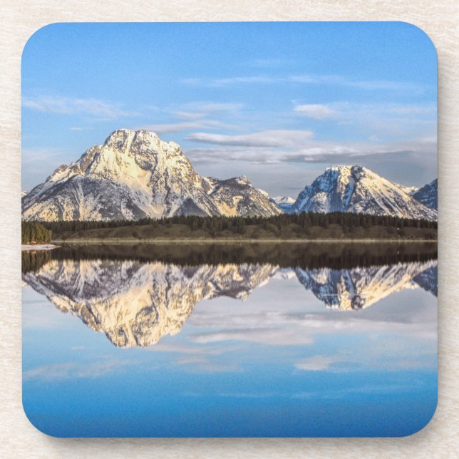 Alaska Mountains Reflection Coaster (Front)