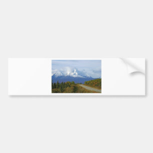 Alaska Mountains Tree Nature Forest Destiny Season Bumper Sticker