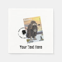 Alaska Muskox Postage Stamp Souvenir