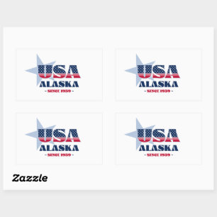 Alaska My Home State Sticker