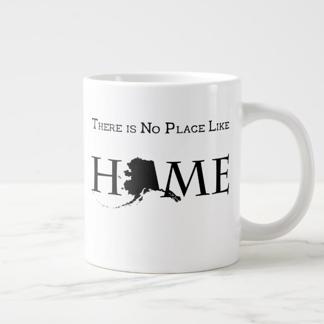 Alaska No Place Like Home Large Coffee Mug (Right)
