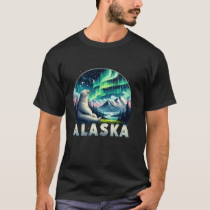 Alaska Northern Lights Aurora Viewing Vacation Ala T-Shirt