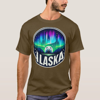 Alaska Nothern Lights Viewing Vacation 4 T-Shirt