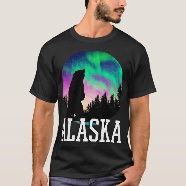 Alaska Nothern Lights Viewing Vacation  T-Shirt (Front)