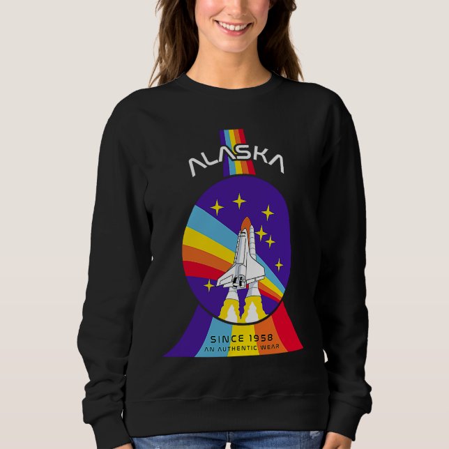 Alaska Outer Space Astronaut Sweatshirt (Front)