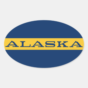 Alaska Oval Sticker