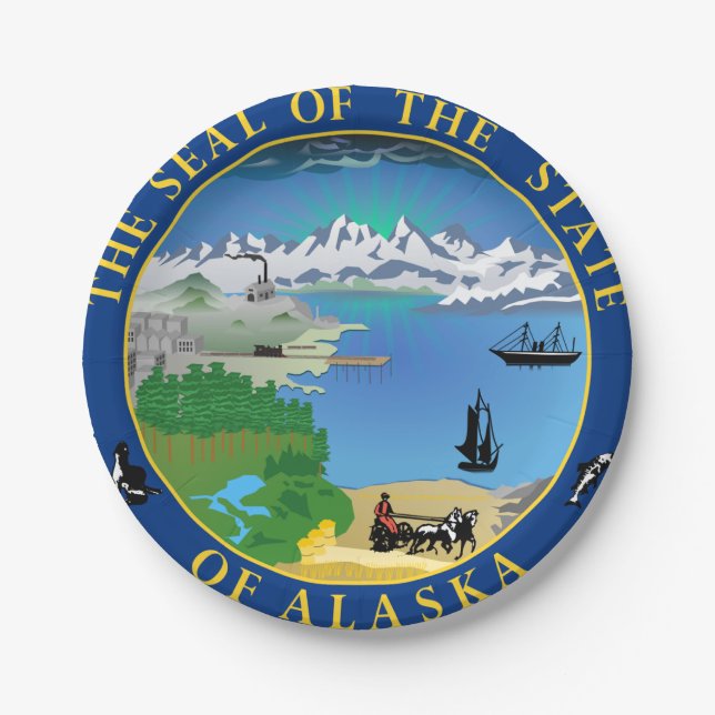 Alaska Paper Plate (Front)