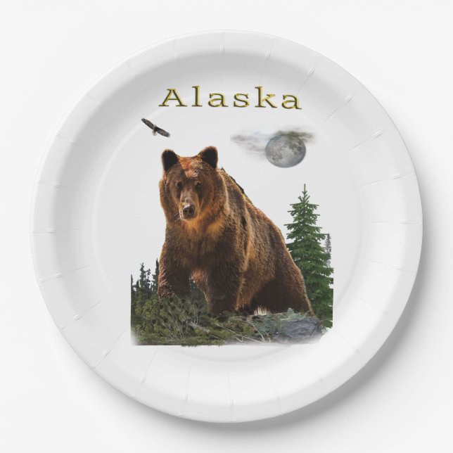 Alaska Paper Plate (Front)