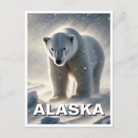 Alaska Polar Bear Snowstorm